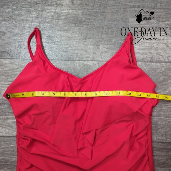 Blooming Jelly Tummy Control Flounce One Piece Swimsuit Size L - Picture 5 of 7